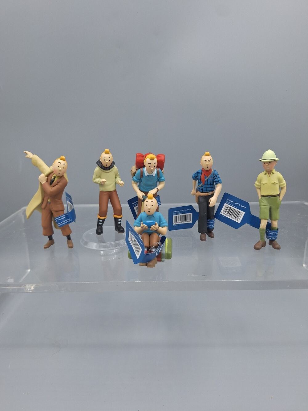 The Adventures Of Tintin Action Figures~Set Of 6~3.5 Inch